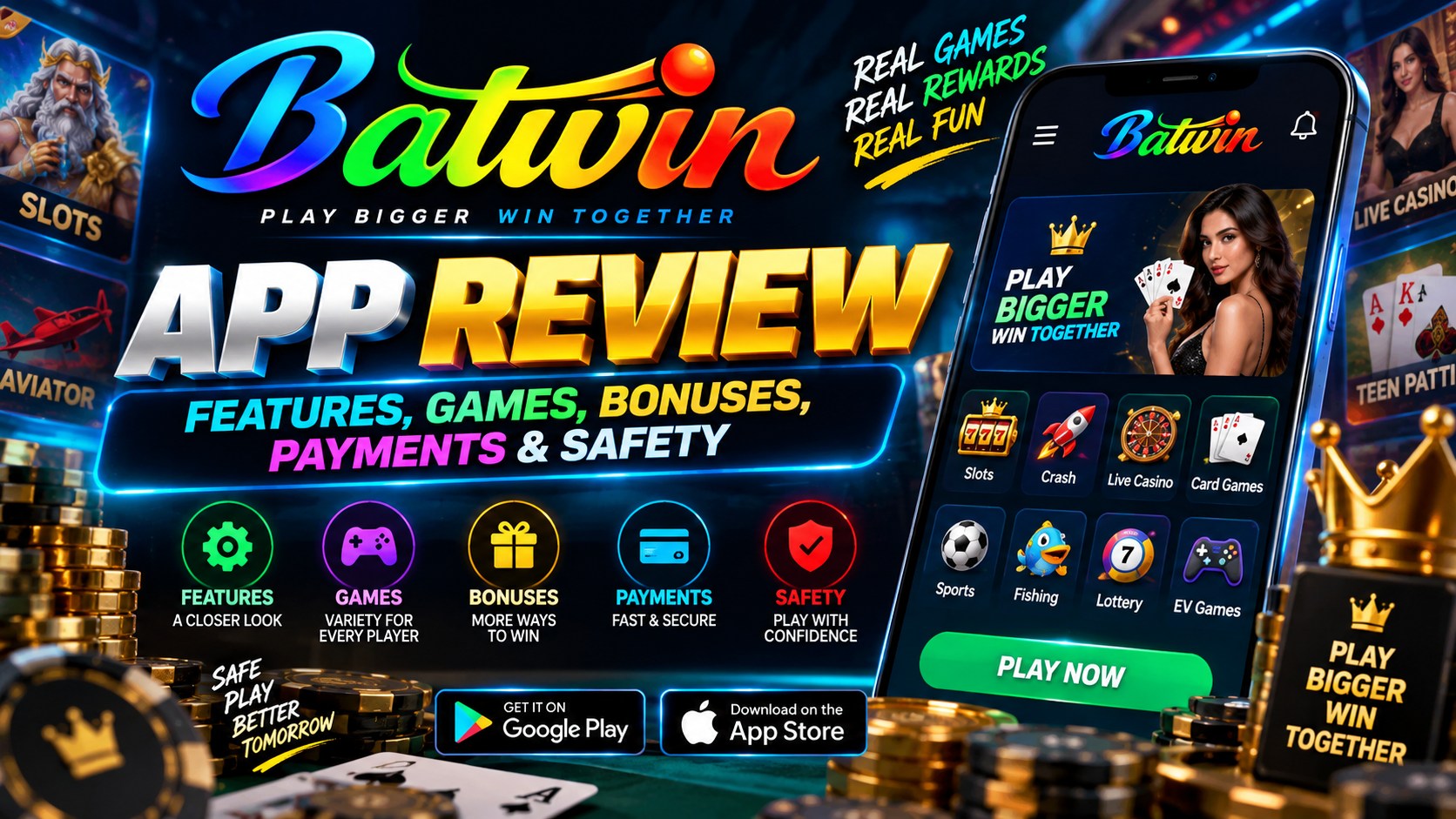 Batwin app review — features, games, bonuses, payments and safety