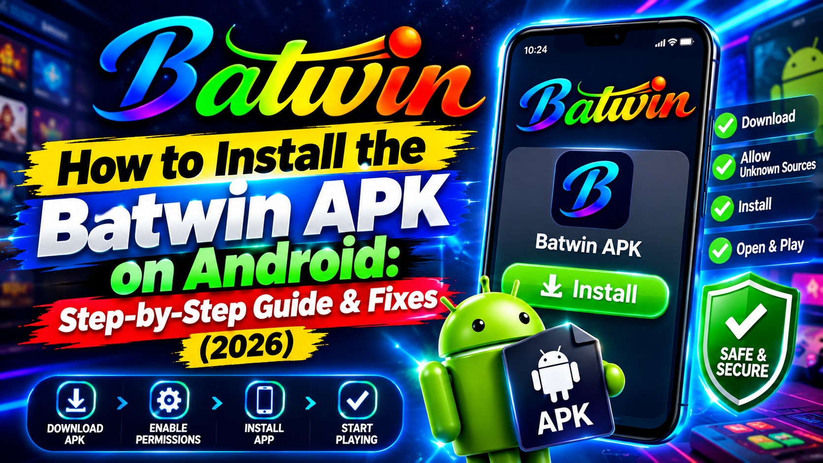 How to install the Batwin APK on Android