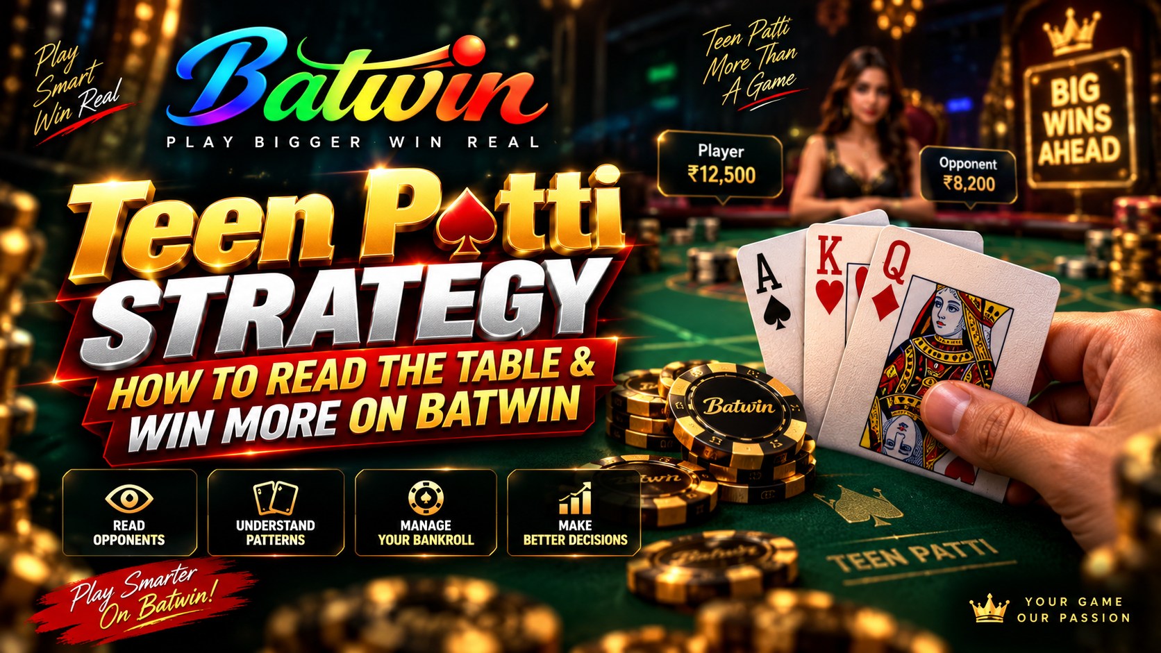 Teen Patti strategy on Batwin